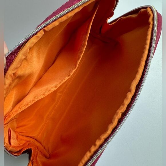 Bvlgari Merlot Zip Around Makeup Cosmetic Bag Case NEW! - Picture 8 of 8